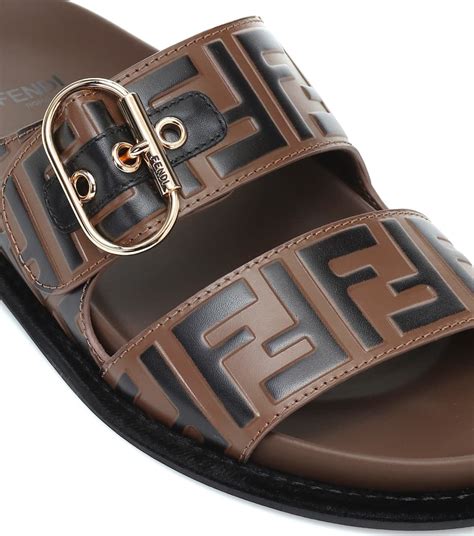 fendi shearling sandals|fendi birkenstock style sandals.